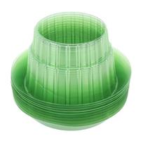 10/5/1 vnt. patvarūs sodinimo apsauginiai plastikiniai sraigių apsaugos žiedai, augalų dangtis, daržovių apsauginis dangtis, gėlių vazono dangtis 1PCS žalia