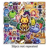 Stardew Valley Sticker Set: 50 Cartoon Decorations for Notebooks, Luggage, and Scooters yellow