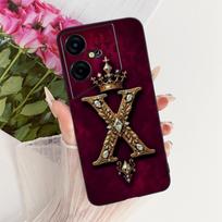 Phone Case For Tecno Pova Neo 3 LH6n Cover For Techno Pova Neo 3 Casing Silicone Luxury Crown A-Z Letters 2D Flat Pattern Pova Neo3 LH6n