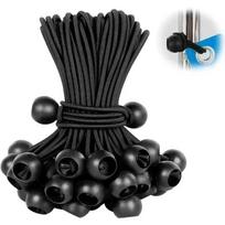 Heavy Duty Outdoor Elastic Ball Bungee Cords Tent Fixing Ropes Tarpaulin Awning Canopy Tarp Tie Down Straps Camping Shelter Cargo Accessories 10CM 1PC