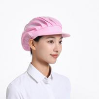 Adjustable Working Hat Anti-hair Loss Work Caps Hair Cover Caps Mesh Cloth Dust Proof Cap  Hotels rožinė