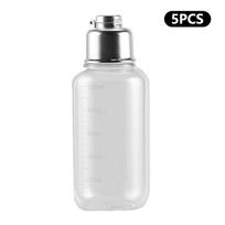 1/5 vnt. 100 ml skaidrus žvejybos laikymo buteliukas su skale, skaidrus PET buteliukas su dangteliu, sandarus indas, žvejybos reikmenys 5pcs