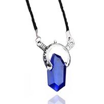 Devil May Cry Soul Stone Waterdrop Shape Pendant With Rope Chain For Collectors raudona