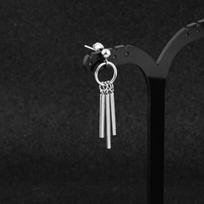 Hip hop New Korea Bar Round Stainless Steel Tassel Earring Men Earring Hoop Earring Clip Earring 1pc Stud Earring