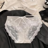 French sexy lace girl panties comfortable breathable low-rise briefs women underwear M balta