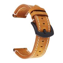 1 Set 18mm 19mm 20mm 22mm 24mm Watch Band Retro Adjustable Universal Wear-resistant Comfortable Replacement with Spring Bars Genuine Leather Watch 24 mm ruda