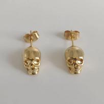 Creative Skeleton Stud Earrings Hiphop Style Mini Ear Clip Personality Earrings  Halloween auksas