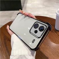 Case for Xiaomi Redmi Note 13 Pro+ 5G Electroplated Color Border Clear Phone Casing Cover Redmi Note 13 Pro+ 5G juoda