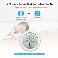 WiFi Thermometer Hygrometer Smart Humidity Temperature Sensor Gauge with App Notification Alert for Home
