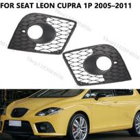 For Seat Leon CUPRA 1P 2005-2008 2009 2010 2011 Car Fog Light Cover Front Bumper Fog Lamp Frame Grille 1P0853665C 1P0853666C 1PC Left