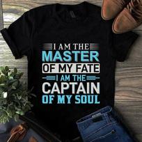 I Am the Master of My Fate I Am the Captain of My Soul Men's and Women's T-shirts S