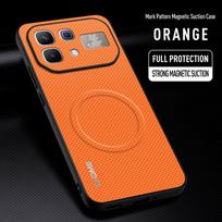 For Infinix Note 60 Ultra Car Magnetic Holder Phone Case For Infinix Note 60Pro Note60 Silicone Full Protective Back Cover Infinix Note 60 Pro oranžinė