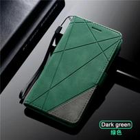 Flip Case For Samsung Galaxy A10S A20E A30S A40 A50 A70 A11 A21S A31 A41 A51 A71 A81 A91 Holder Leather Wallet Stand Phone Cover For A10S tamsiai žalia spalva