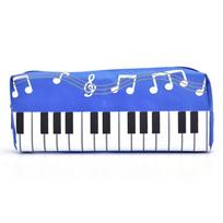 Music Box Student Pencil Case Musical Note Piano Pouch Musical Pencil Cases Piano Note Pencil Bag rožinė