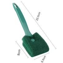 Praktiškas akvariumo augalų dumblių valymo šepetėlis stikliniam žuvų rezervuarui green 23cm