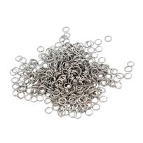 500vnt Atviri šokinėjimo žiedai Metaliniai jungtys „pasidaryk pats“ papuošalų gamyba 4 mm 5mm sidabras