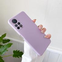 For Xiaomi 13T 12T 11T Poco X7 X6 Case Cover Redmi 13C Note 14 Pro 13 12 11 Solid Color Silicone Soft Case Redmi Note 14 Pro 4G violetinė