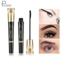 Mascaras 4D Silk Fibre Lash Mascara Curling Volume Blakstienos vandeniui atsparus Rimel Lash Extension Blakstienų tušas juoda