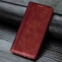 Magnetinis atverčiamas odinis dėklas, skirtas Huawei P30 P40 P Smart Y5P Y6P Y7P Y5 Y6 Y7 Y9 Prime Honor 9A 9S 9C 9X 8X 8A 8C 8S 10i 10 Lite piniginės kortelės stovo dangtelis Huawei Nova 6 SE ruda
