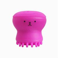 Mielas Octopus Jellyfish veido valymo šepetėlis veido masažo šveičiamoji priemonė rožinė raudona spalva