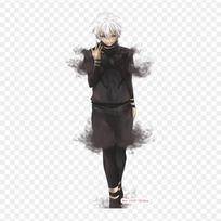 Anime Ken Kaneki Tokyo Ghoul Iron On Patches For Clothing Applique Stickers On Clothes Heat-Sensitive Custom Patch gray