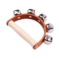 Rankiniai varpeliai Rankiniai varpeliai su varpeliais Medinė rankena Muzikos instrumentas Žaislas muzikos pamokai 5 Bell ring the bell