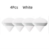 4/8/12 vnt Triangle Velvet Pudra Puff Pica Miltai Mini veido makiažo kempinė Kosmetika Plaunama Lengva makiažo Puff Tools 4pcs balta