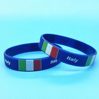 2 vnt. Italijos vėliavos apyrankė moterims vyrams draugystės apyrankė sportinė motyvacinė silikoninė apyrankė Italia guminė apyrankė aksesuarai 2pcs