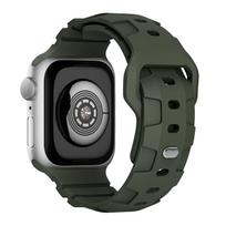 Minkštas silikoninis dirželis, skirtas Apple laikrodžio apyrankei 49 mm 45 mm 41 mm guminė apyrankė 40 mm 44 mm 38 mm 42 mm, skirta IWatch serijai 3 5 6 Se 7 8 Ultra laikrodžio apyrankė 38mm 40mm 41mm žalia