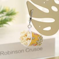 Cute Popcorn Key Chains Bag Pendant Car Key Buckle Ornaments Accessories