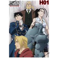 Anime Fullmetal Alchemist Plakatai Namų Kambario Dekoras Baltas Kreiduotas Popierius Komiksų Plakatas Sienų Lipdukai Svetainė Baras Meno Tapyba 30x21cm