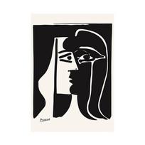 Pablo Picasso abstraktūs meno paveikslai ant sienos meno plakatai ir spaudiniai juodai baltos garsios meno nuotraukos svetainei 21x30 No Frame