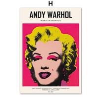 Andy Warhol Pop Art Plakatas Karvė Bananas Tigras Astronautas Paveikslas Abstraktus Drobės Tapyba Cuadros Svetainės namų siena 21cm×30cm NoFrame