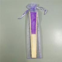 21cm ventiliatorius + organzos maišelis daugiaspalvis vienspalvis vestuvinis audinys ventiliatorius bambuko kaulo šilko audinio vestuvės violetinė