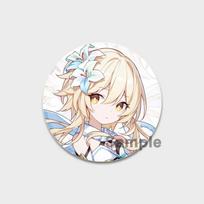 58 mm mini animacinis filmas Genshin Impacts Veikėjai Sagės Emalio Smeigtukas Išskirtinis Keqing Xiao Zhongli Klee Qiqi Ganyu Cosplay ženklelis Papuošalai white