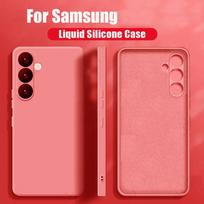 A55 A35 A15 A05 A05S Dėklas Kvadratinis Skystas Silikoninis Minkštas TPU Dėklas Pilnos Apsaugos Dangtelis Samsung Galaxy A05 A05S A15 A35 A55 5G Telefono Dėklai For Samsung Galaxy A05S tamsiai raudona spalva