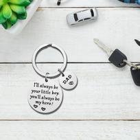 Tėčio raktų pakabukas Tėvo dienos dovana Dovanos Nerūdijančio plieno raktų pakabukas son