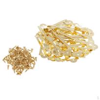 20 Laikiklis Etiketė Kortelė Vintažinis Indekso Etiketės Laikiklis/ golden beige