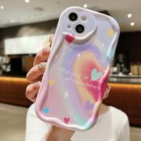 Cute Silicone Case for Xiaomi Redmi Note 13 12 11 Samsung A54 A24 A14 Oppo A78 A58 A38 Infinix Note 30 Pro Funda Pink Love Heart Cover Soft TPU Bumper Infinix Hot 10 Play white