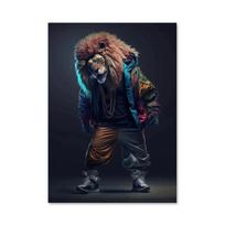 Abstraktus Gyvūnas Liūtas Panda Žirafa Plakatas ir Spaudiniai Rap Atlikėjas Drobės Tapyba Sienos Menas Paveikslas Svetainei Namų Dekoras 21x30cm No Framed