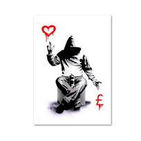 Šiuolaikiniai gatvės grafiti meno plakatai ir spaudiniai Figūros Drobės tapyba Sienos meno paveikslai biurui, svetainei, namų dekoravimui 21x30cm No Framed