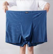 2XL-13XL Boxer Trumpi Vyriški mikropluošto kelnaitės Apatiniai trikotažas Stretch Mesh ice Silk Boxers Kvėpuojantys Patogūs ploni vyriški apatiniai 2XL