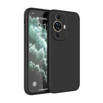Original Lens Protection Phone Case for Huawei Nova 11 Pro Nova11 11Pro Funda Liquid Silicone Soft Basic Back Cover Luxury Coque Huawei Nova 11 juoda
