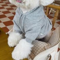 Fleece Šunų džemperiai Augintinio šunų drabužiai mažiems vidutiniams šunims Šuniuko drabužiai Šilti Jorkšyro čihuahua drabužiai Šunų aksesuarai S pilka