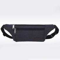 Moterys Vyrai Fanny Pack Juosmens diržas Krepšys Drobinis Piniginė Kelionės Kelionės Žygio Krepšys Telefono Monetoms juoda