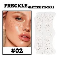 Strazdanų veido lipdukai Deimantiniai vandeniui atsparūs lipdukai aplinkai nekenksmingi veido lipdukai Antakių lipdukai Veido kaukė One Size beige