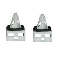 2X galinio buferio tarpiklio ir laikiklio spaustukų tvirtinimo detalės, skirtos Honda Civic 71592S6A000 automobilių priedams, baltos spalvos plastikinėms automobilių dalims 2X