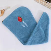 Single/Double Microfibre Hair Towel, Soft Hair Dryer Cap, Bathroom Quick Dry Hair Towel, Women's Super Absorbent Hair Towel, Embroidered Hair Towel 25*65cm single layer vidutinė rožinė