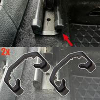 2X For Skoda Rapid I II 2012 - 2024 Yeti 2009 – 2017 Car Seat Slide Clip Sliding Rail Blanking Cap Cover Prevent Scratches