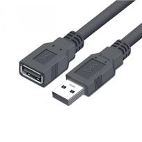 USB 2.0 Extension Cable, Male to Female, High-Speed Data and Charging, 3-Meter Length for Mobile Phones, U Disks, Keyboards. 1.5m Black A/F Male to Female